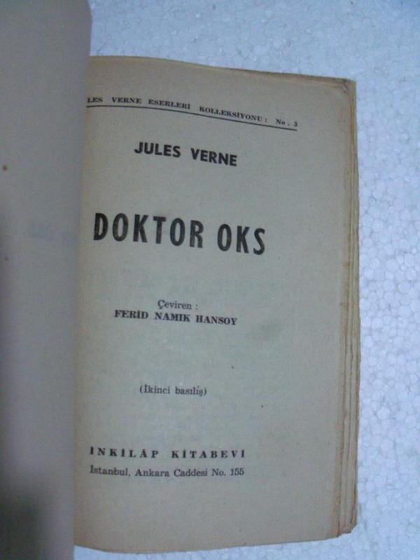 DOKTOR OKS Jules Verne İNKILAP KİTABEVİ YAY. 3