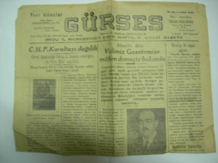 D&K-GÜRSES GAZETESİ 6 ARALIK 1947 CUMARTESİ 1