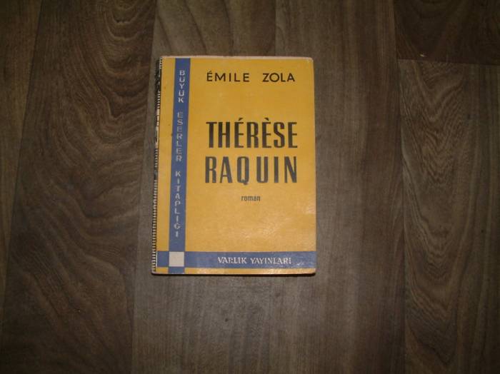 THERESE RAQUIN EMILE ZOLA VARLIK YAYIN- 1962 1