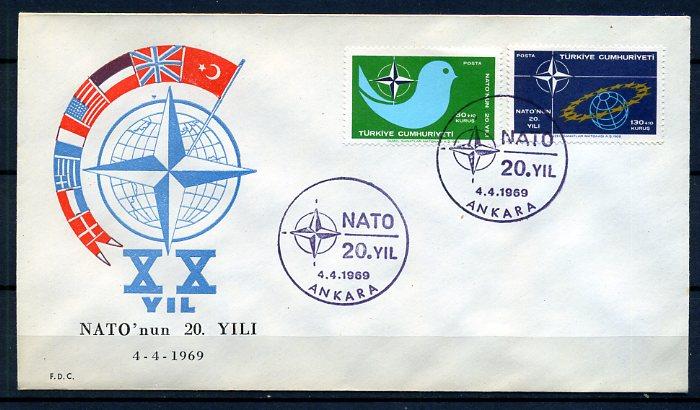 CUMH.FDC  1969 NATO'NUN 20.YILI  SÜPER(18-21) 1