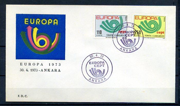 CUMH.FDC  1973 EUROPA CEPT SÜPER(18-21) 1