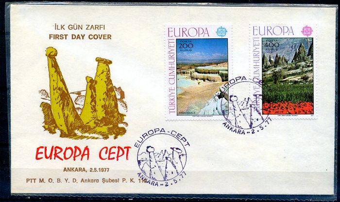 CUMH.FDC 1977 EUROPA CEPT SÜPER (18-21) 1