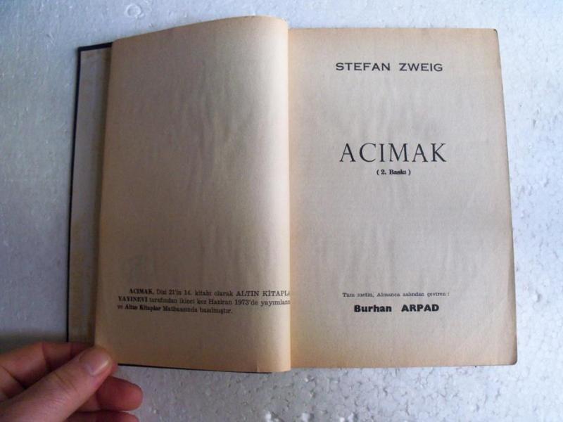 ACIMAK Stefan Zweig ALTIN KİTAPLAR YAY. 4