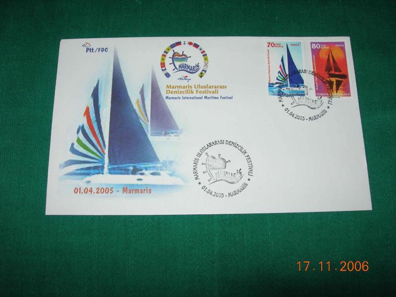 2005 Marmaris Uluslararası Denizcilik Fest. F.D.C. 1