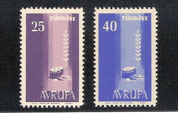 1958  AVRUPA CEPT TAM SERİ (MNH) 1