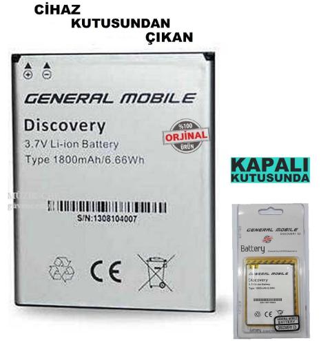 General Mobile Discovery 1 E3 %100 ORJİNAL BATARYA 1
