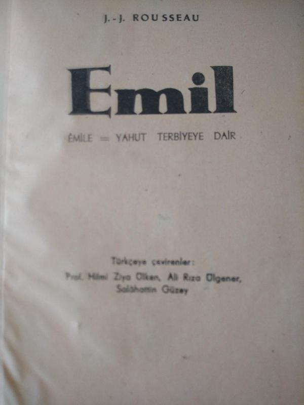 Emile Yahut Terbiyeye Dair - J. J. Rousseau 1943 2