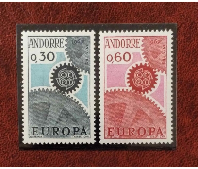 1967 ANDORRA (FRANSA)  EUROPA-CEPT TAM SERİ  (MNH)