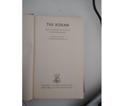 The Koran - Everyman's Library (1909) 3 2x