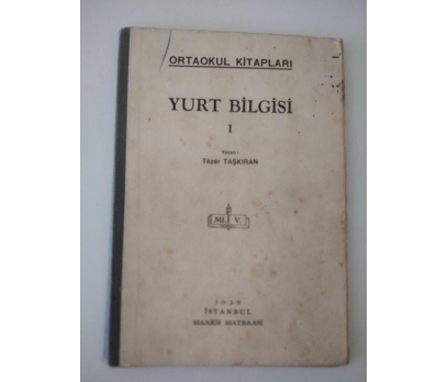 YURT BİLGİSİ I  (1939)