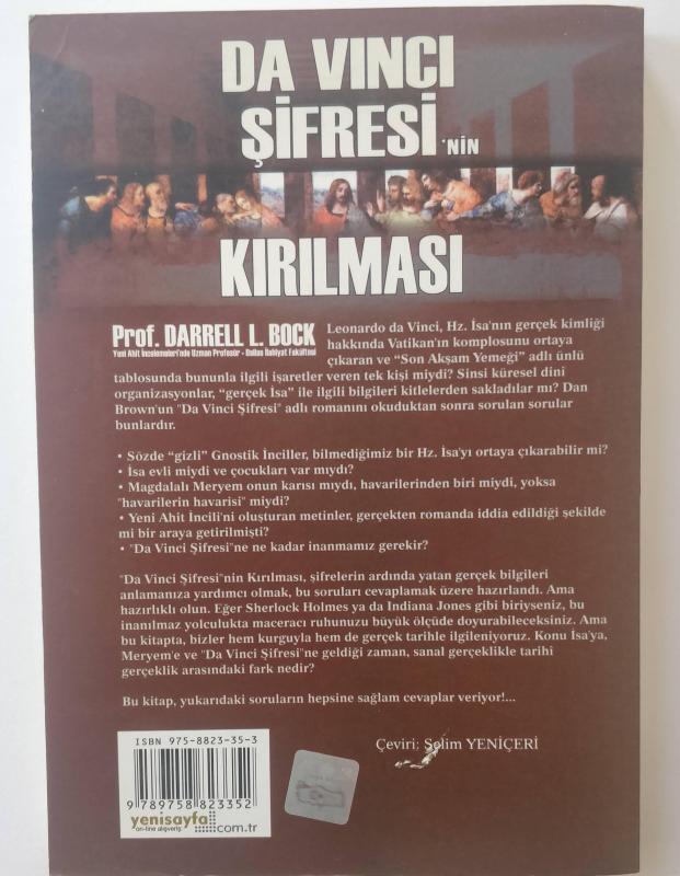 DA VINCI ŞİFRESİNİN KIRILMASI  - DARRELL L. BOCK 2