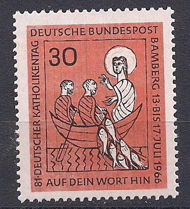 1966 Almanya Katolik Günü Damgasız** 1