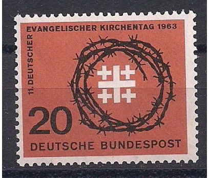 1963 Almanya Evangelik Kilisesi Damgasız**