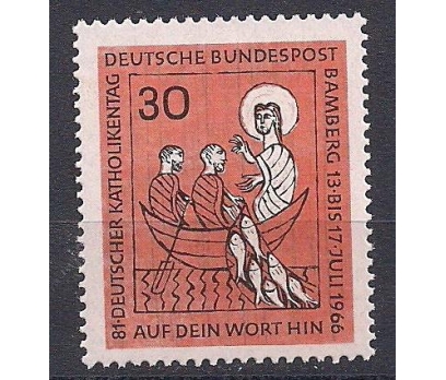 1966 Almanya Katolik Günü Damgasız** 1 2x