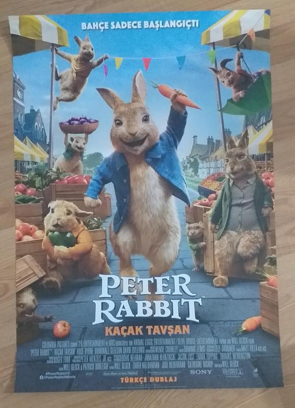 Peter Rabbit Kaçak Tavşan - Orijinal Sinema Afişi 1