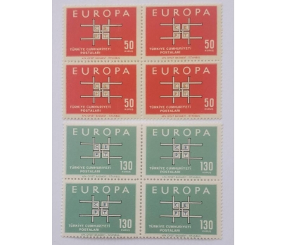 1963 EUROPA-CEPT  DÖRTLÜ TAM SERİ (MNH)