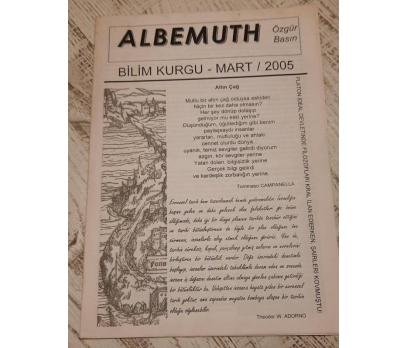 ALBEMUTH BİLİM KURGU DERGİSİ MART 2005 Fanzin