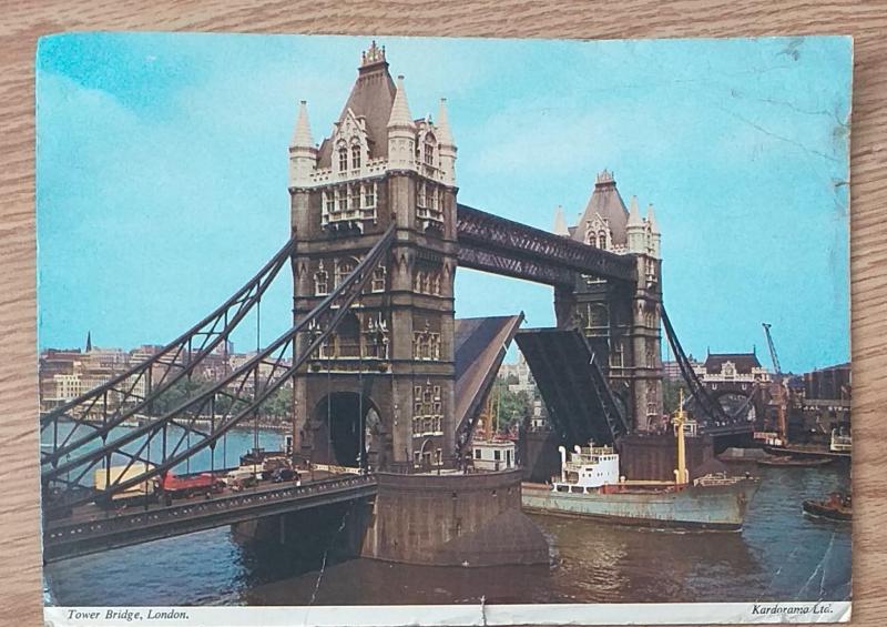 Tower Bridge London Kartpostal ve Zarf 1