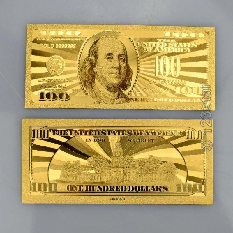 Altın Varak USA 100 Dolar SertifikalıKoleksiyonluk 1