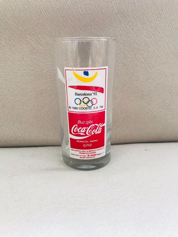 coca cola 1992 barcelona olimpiyat bardağı 1