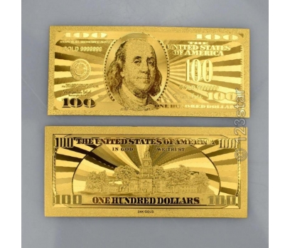 Altın Varak USA 100 Dolar SertifikalıKoleksiyonluk