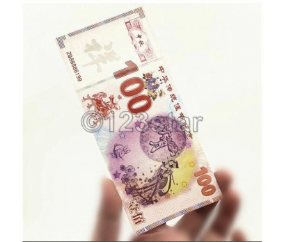 Çin 100 Yuan,Geleneksel İlkbahar Hatıra Neon para 3 2x