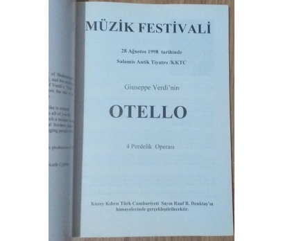 Music Festival Northern Cyprus (Otello Giuseppe Ve 2 2x