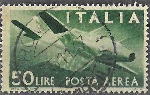 Avrupa klasikleri 9 İtalyan uçak 1945pulu 20Euro 1