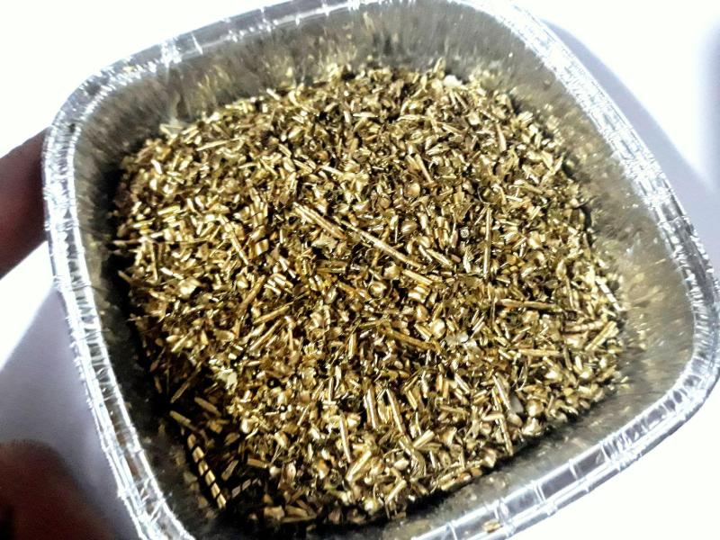 Sarı Metal Pirinç Talaşı,  250 Gr. 3-10 mikron  Ho 1