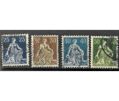 116yıllık isviçre pulları 7 pul17euro değerinde 2 2x