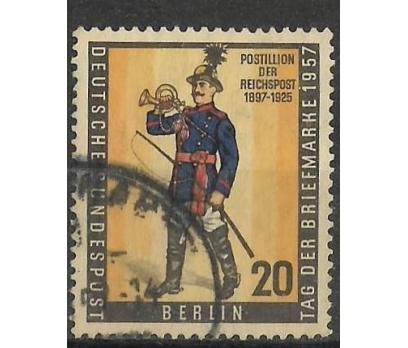 1957yılı Berlin pulu  tek pul tam seri posta günü 1 2x