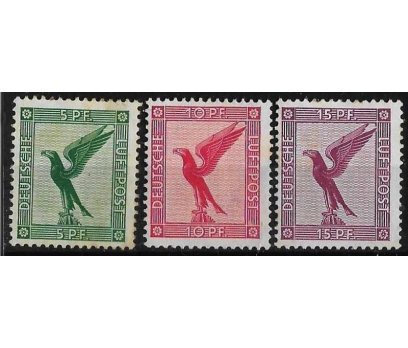 Damgasız Reich1Almanyası 1925 uçak pulları3 pul