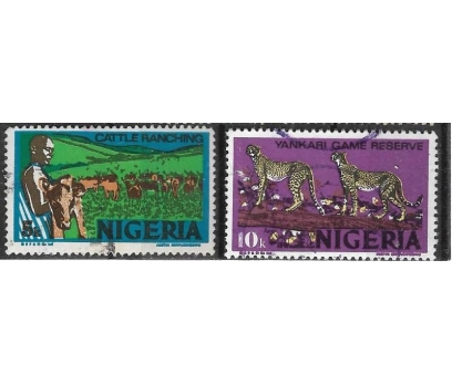 Nijeryanın vahşi ve ehlin hayvanları 2pul 1 2x