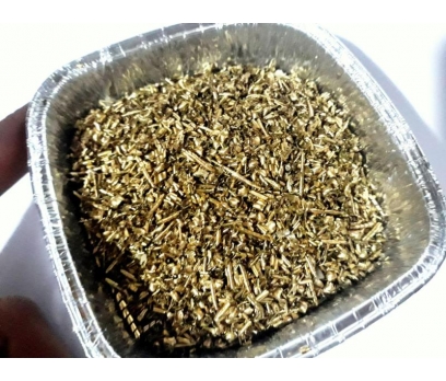Sarı Metal Pirinç Talaşı,  250 Gr. 3-10 mikron  Ho