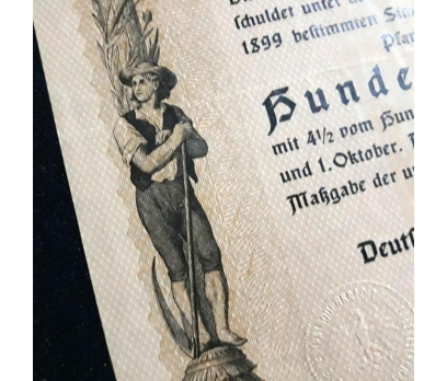 WW2 Savaş Dönemi Almanya Mortgage Banka senedi 3 2x