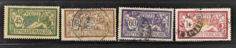 1900-1907F ransız4pul damgalı 170Tl Katalog 1