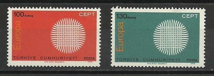 1970 DAMGASIZ CEPT SERİSİ 1