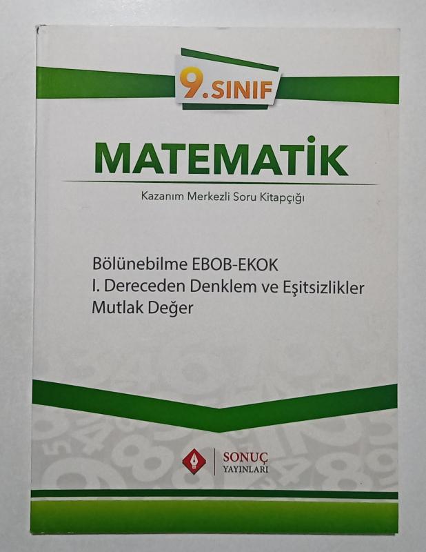 9. Sınıf Matematik EBOB-EKOK Soru Kitapçığı 1