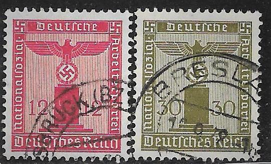 Alman imparatorluğu pulları 2pul katalog 11.8$ 1