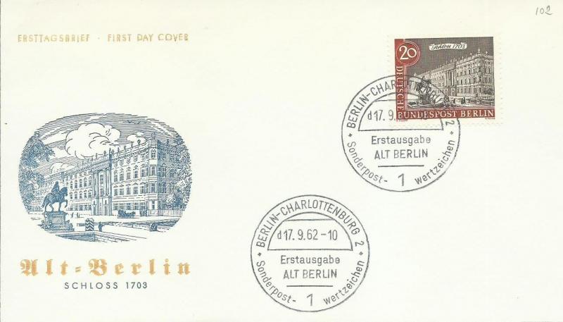 ALMANYA (BERLİN) 1962 ESKİ BERLİN FDC 1