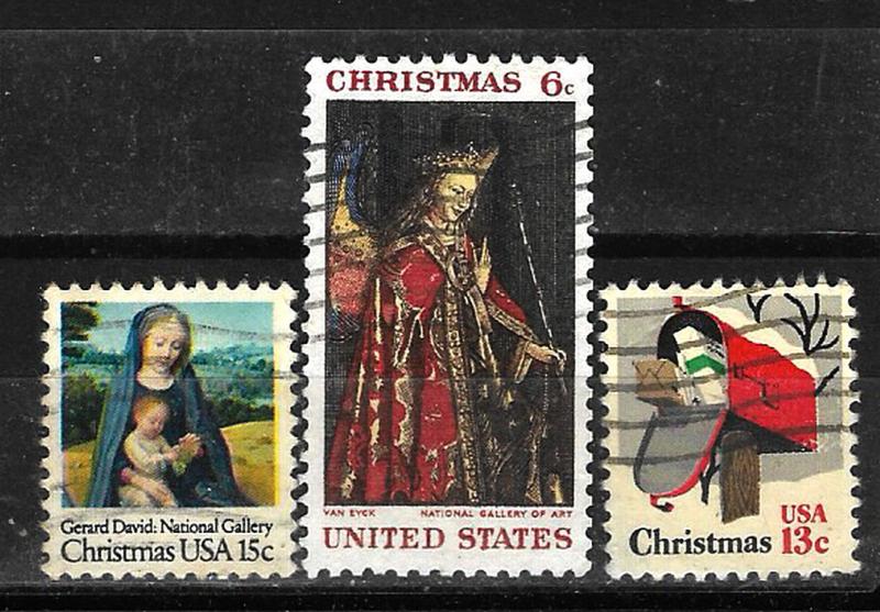 Amerikan Noel pota pulları değişik yıllar 18pul 4