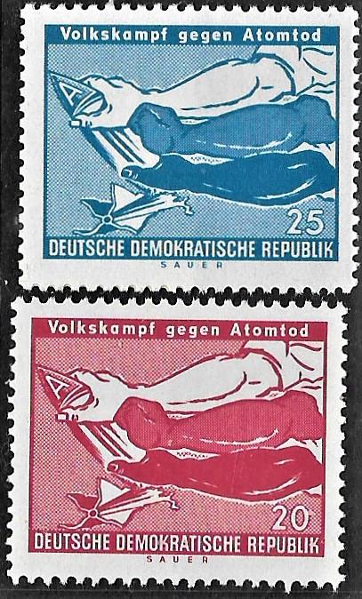 Demokratik Almanya pulları temseri damgasız 1