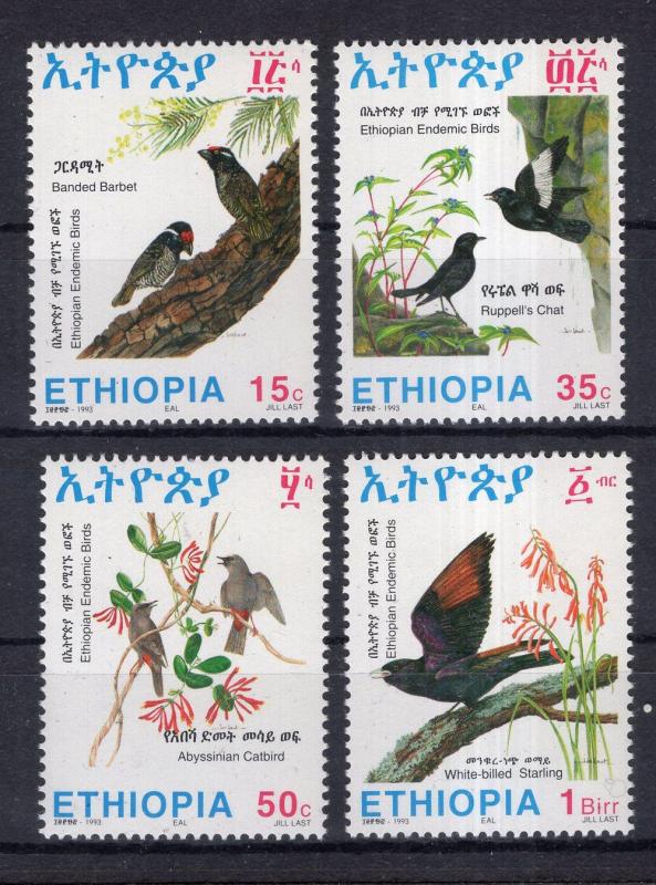 ETYOPYA ** 1993 KUŞLAR (4) 1