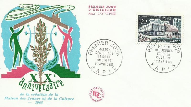 FRANSA 1965 GENÇLİK KULÜBÜ'NÜN 20.YILI FDC 1