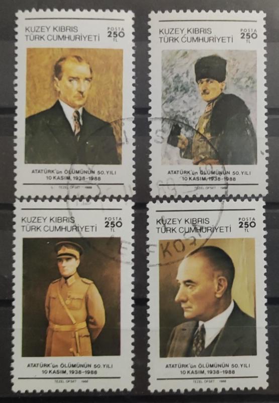 Kıbrıs 1988 Atatürk'ün Ölümünün 50. Yılı Blok İçi 1