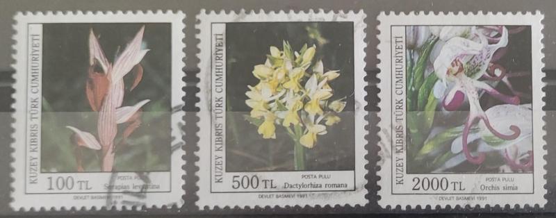 Kıbrıs 1991 Orkideler 2. Seri 1 pul eksik 1