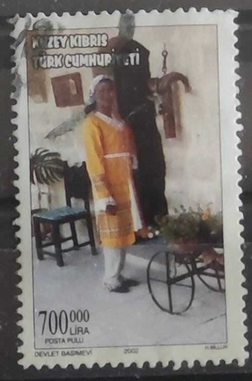 Kıbrıs 2002 Yerel Kıyafetler Tek Pul 1