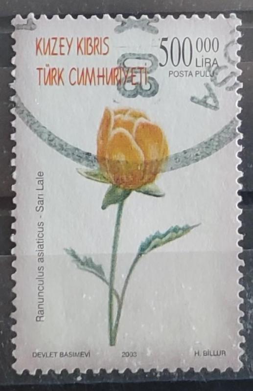 Kıbrıs 2003 Çiçekler Tek Pul 1