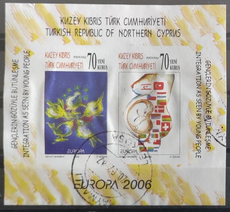 Kıbrıs 2006 Genç. Göz. Bütünleşme Dantelsiz Blok 1