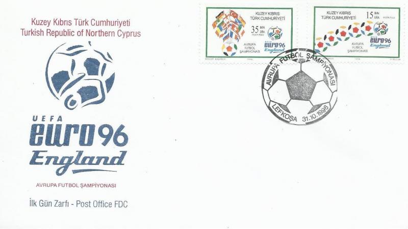 K.K.T.C 1996 AVRUPA FUTBOL ŞAMPİYONASI FDC 1
